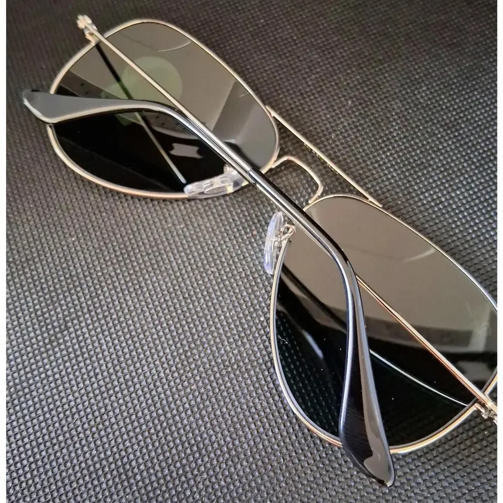 Ray-Ban RB3025 Green Lens Silver Frame 58mm Sunglasses‎